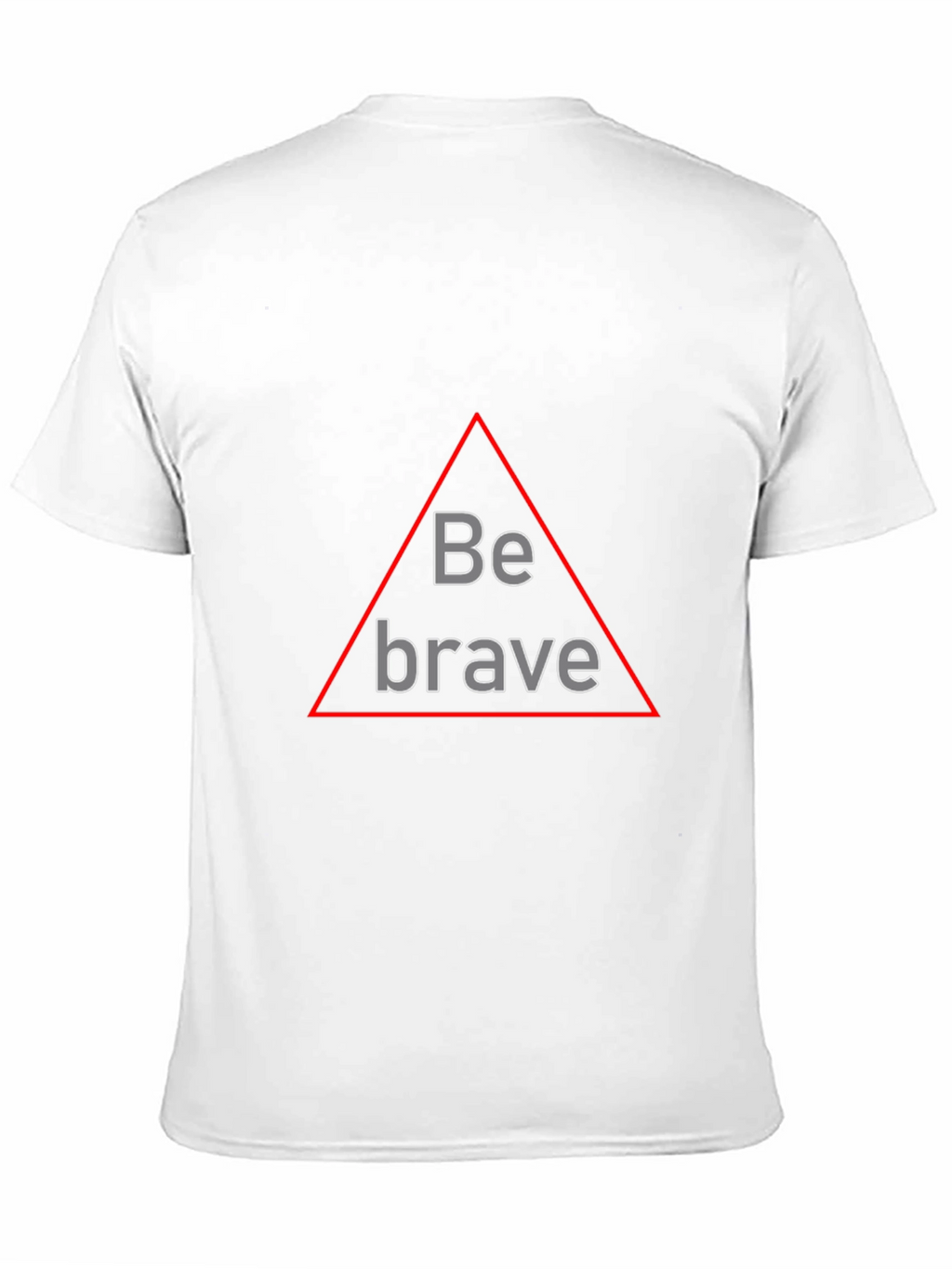 Be Brave Triangle Graphic Black T-Shirt