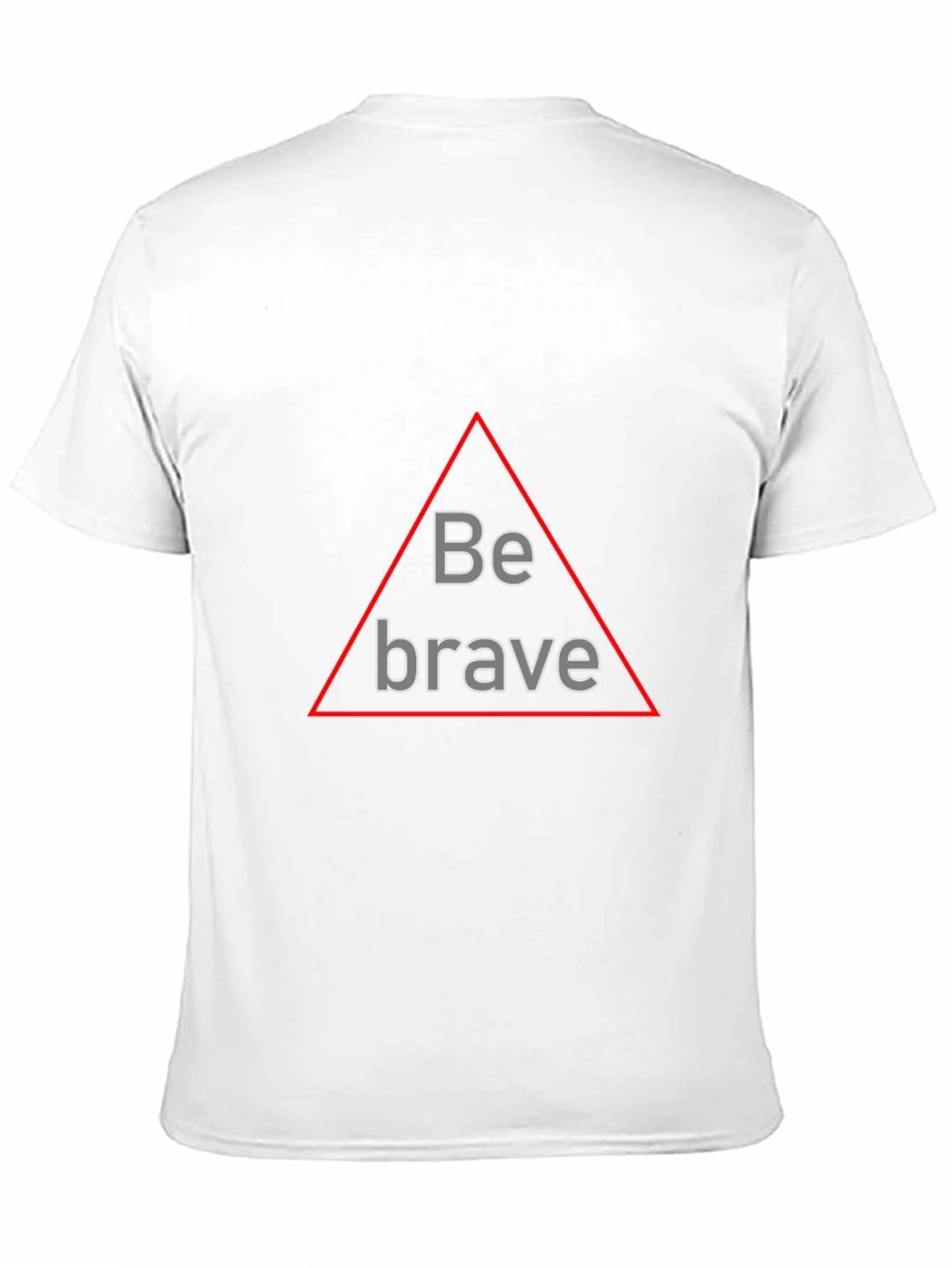 Be Brave Triangle Graphic Black T-Shirt