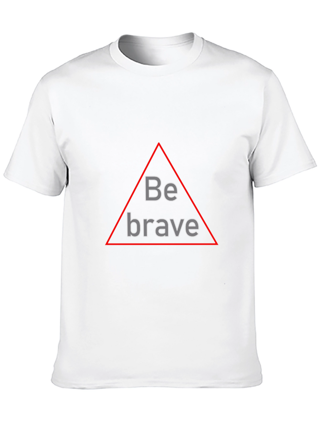 Be Brave Triangle Graphic Black T-Shirt