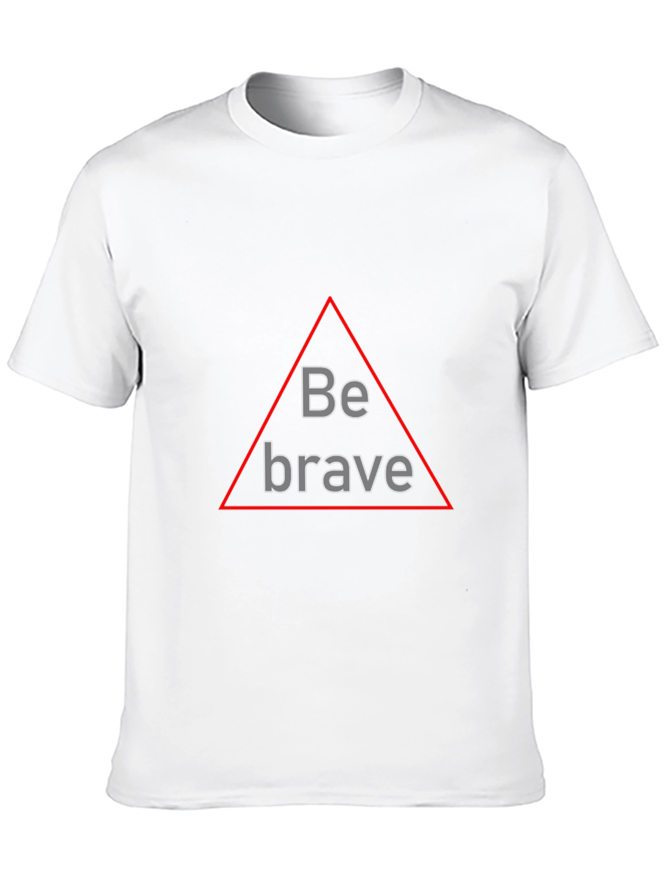 Be Brave Triangle Graphic Black T-Shirt