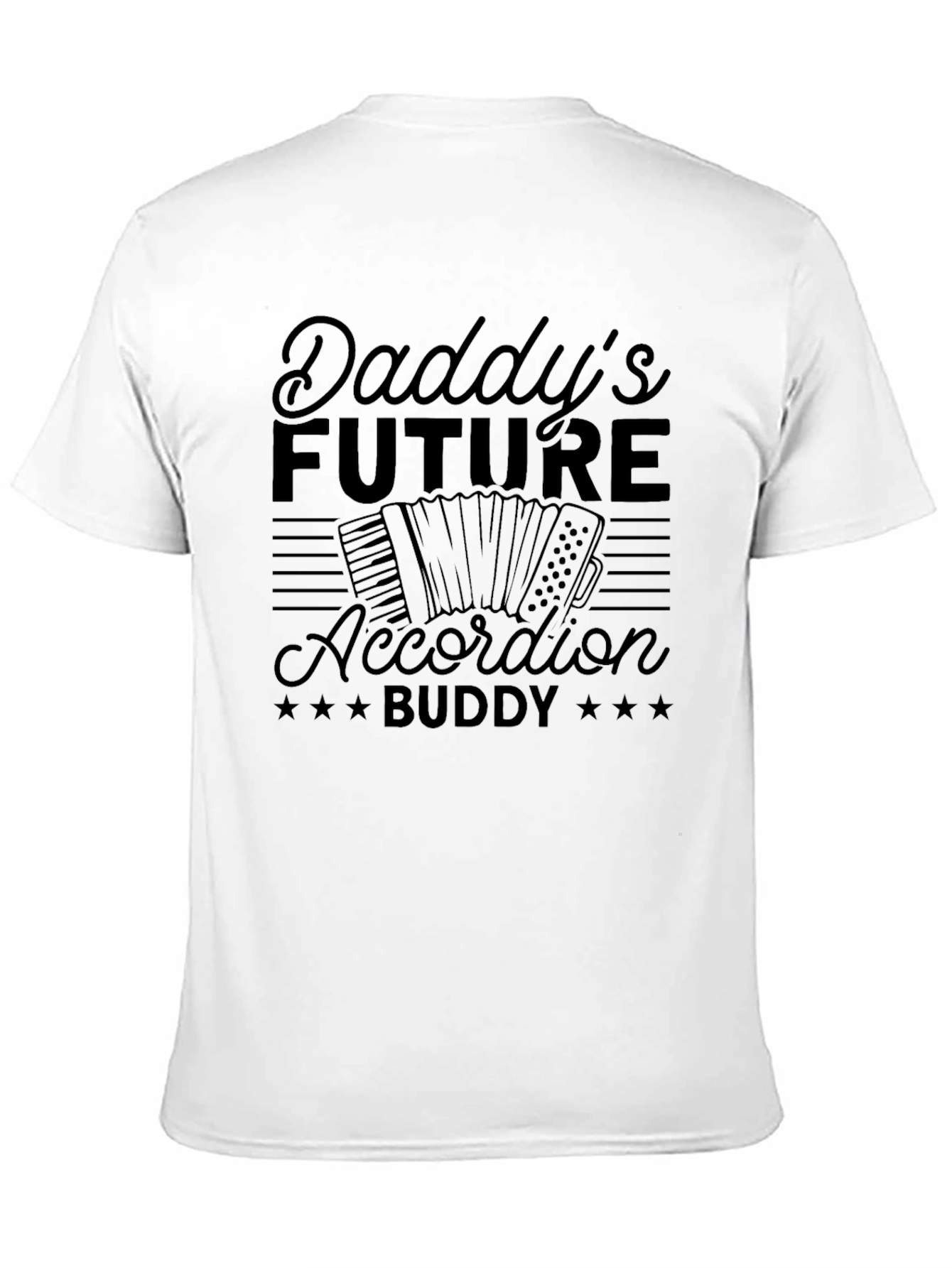 Daddys Future Accordion Buddy Black T-Shirt