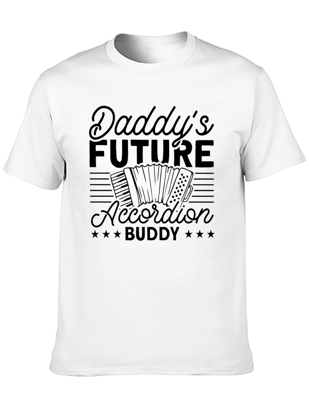 Daddys Future Accordion Buddy Black T-Shirt