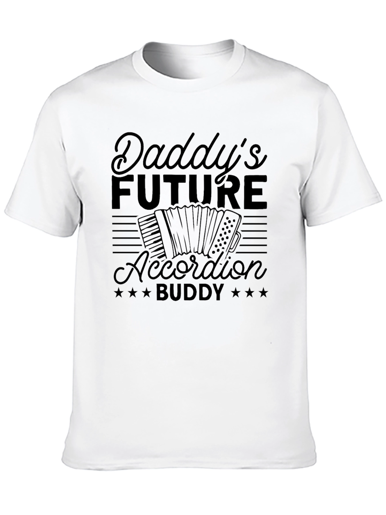Daddys Future Accordion Buddy Black T-Shirt