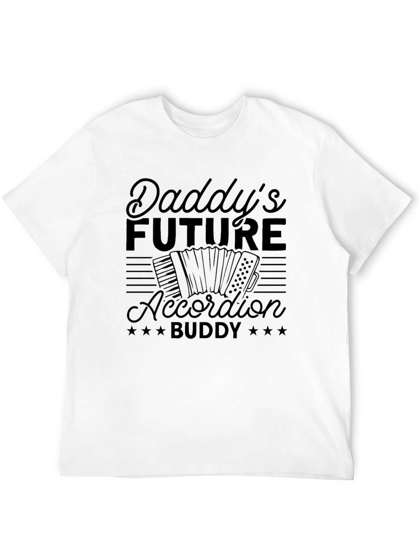 Daddys Future Accordion Buddy Black T-Shirt