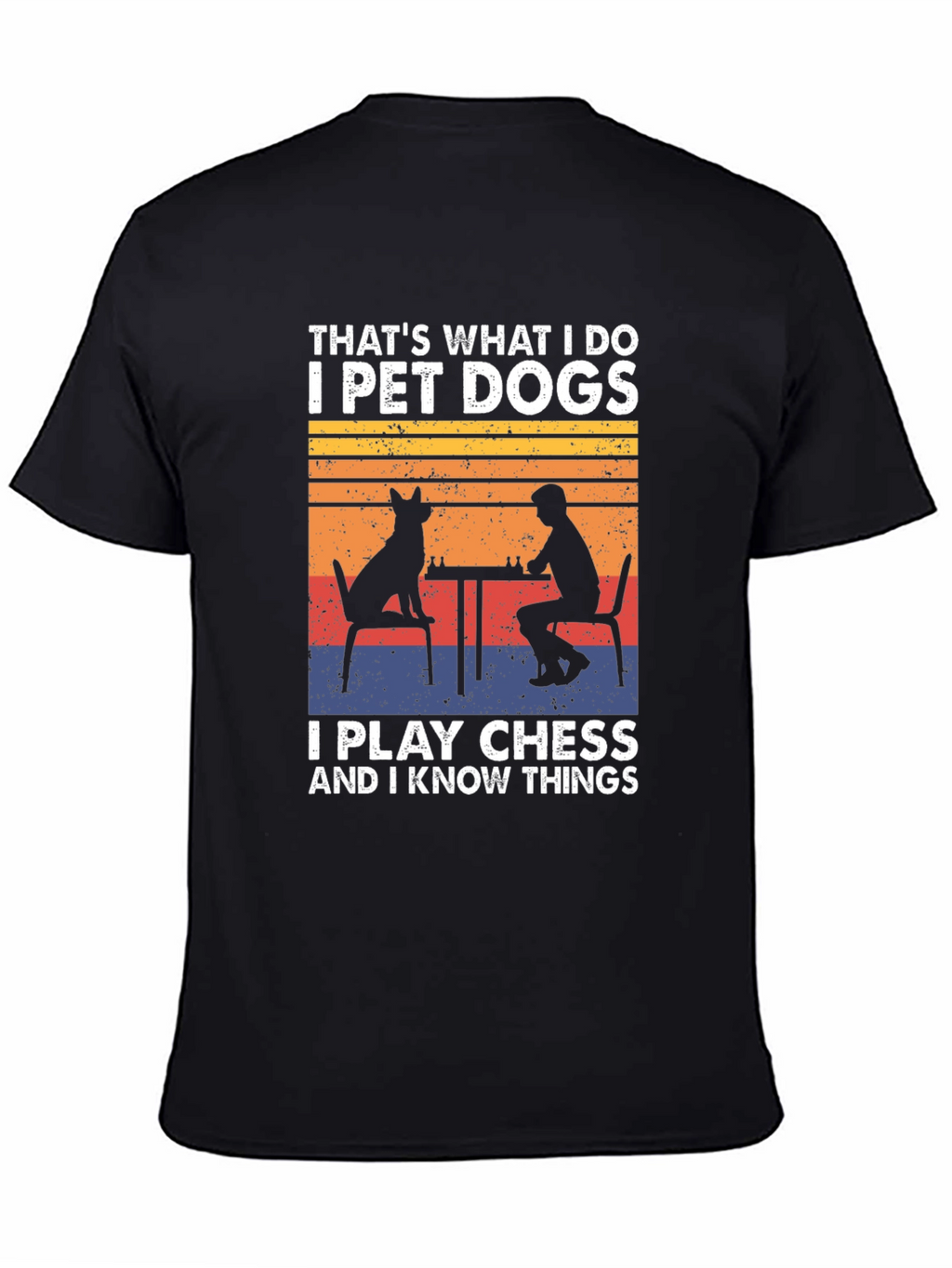 Pet Dogs Play Chess Know Things T-Shirt