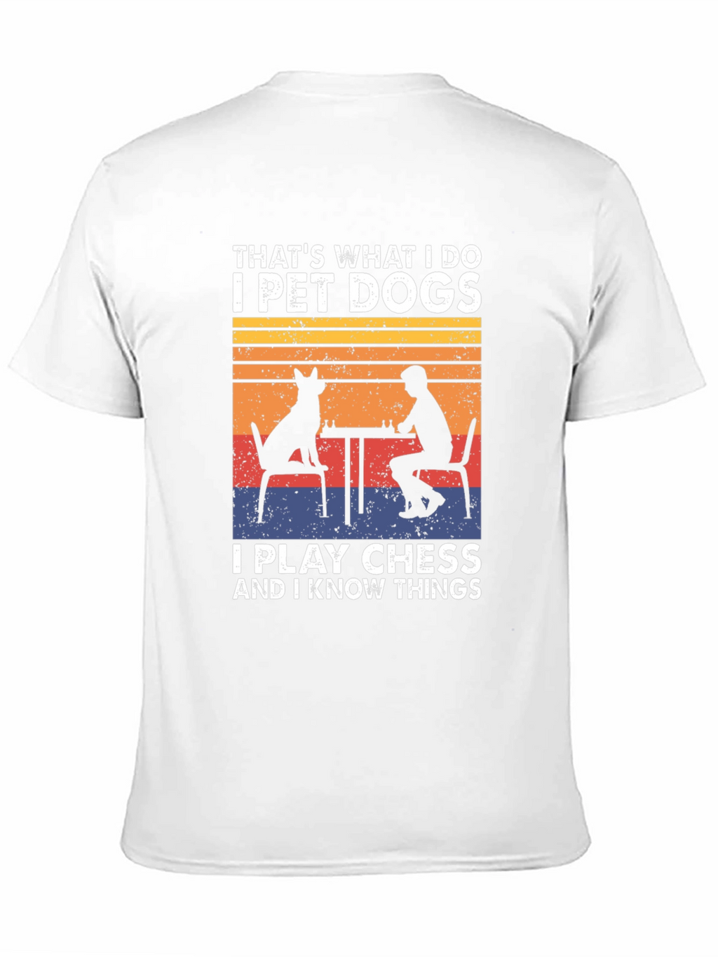 Pet Dogs Play Chess Know Things T-Shirt