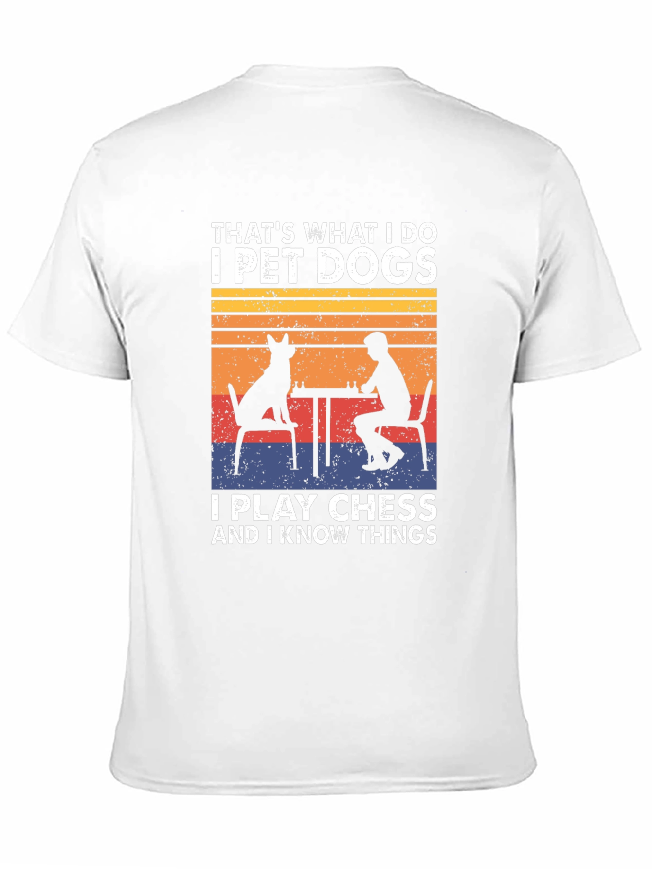 Pet Dogs Play Chess Know Things T-Shirt