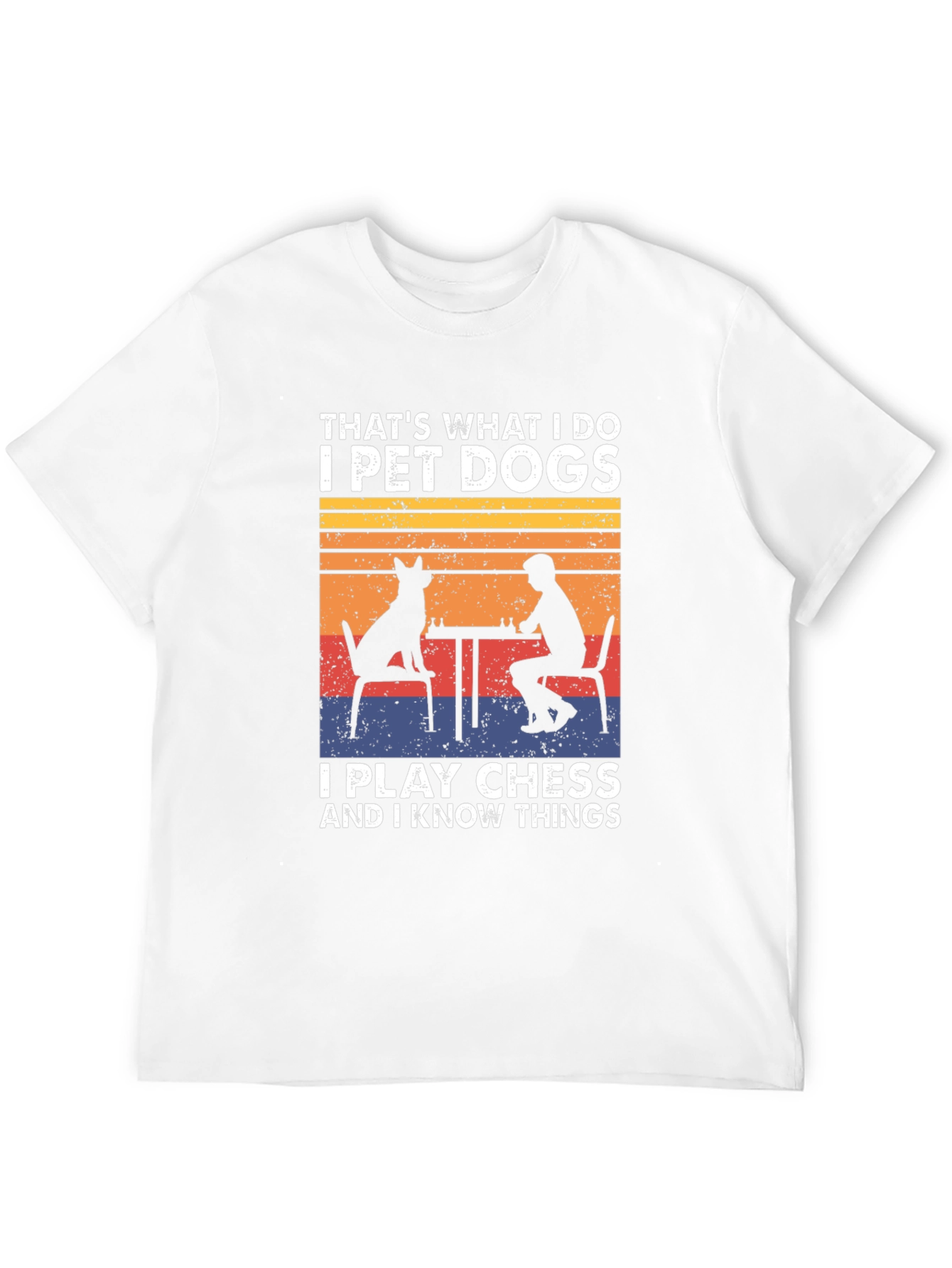 Pet Dogs Play Chess Know Things T-Shirt