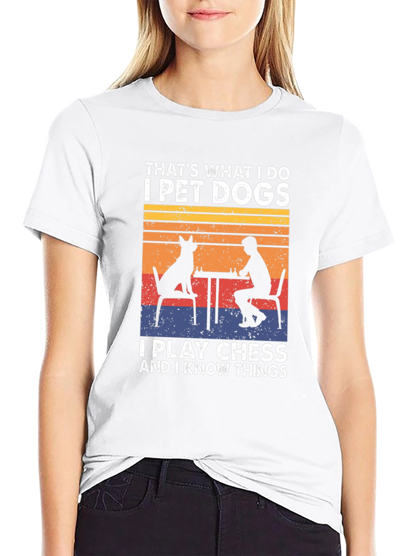 Pet Dogs Play Chess Know Things T-Shirt