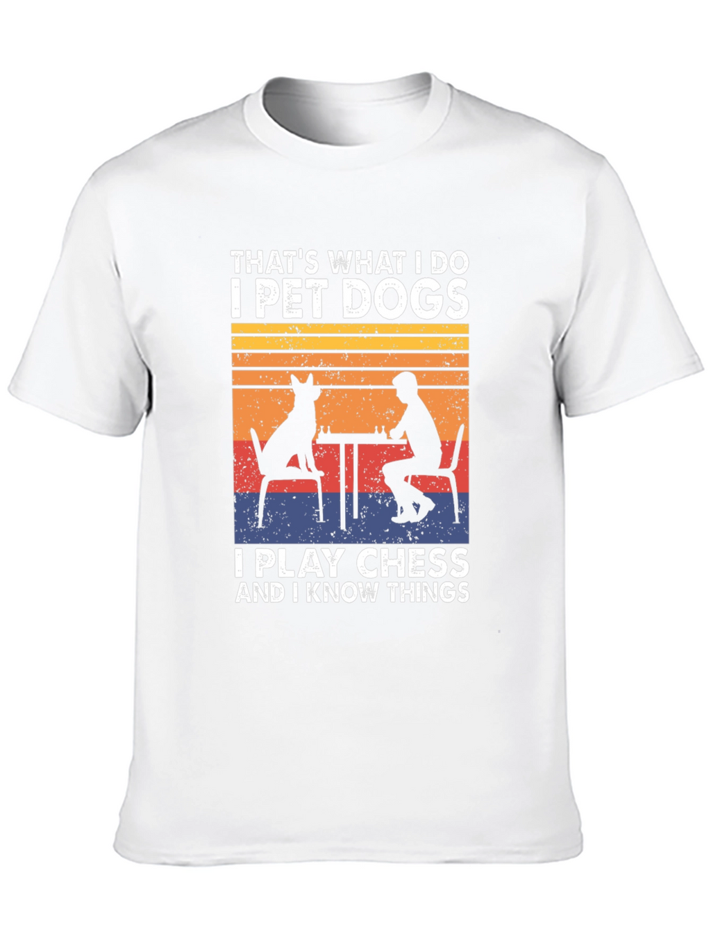 Pet Dogs Play Chess Know Things T-Shirt