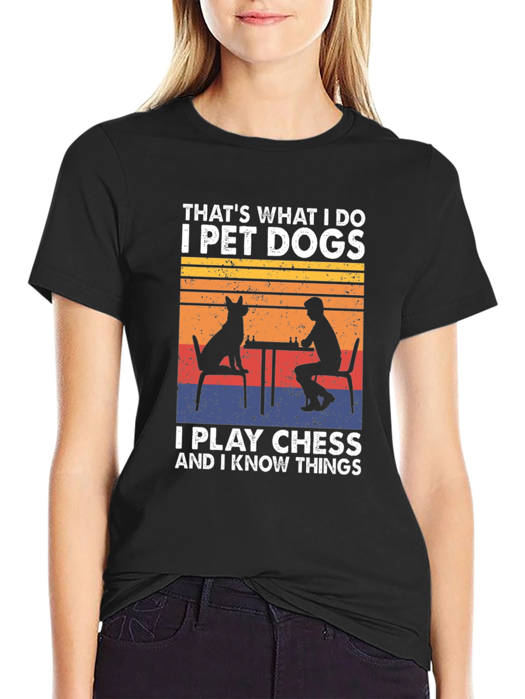 Pet Dogs Play Chess Know Things T-Shirt