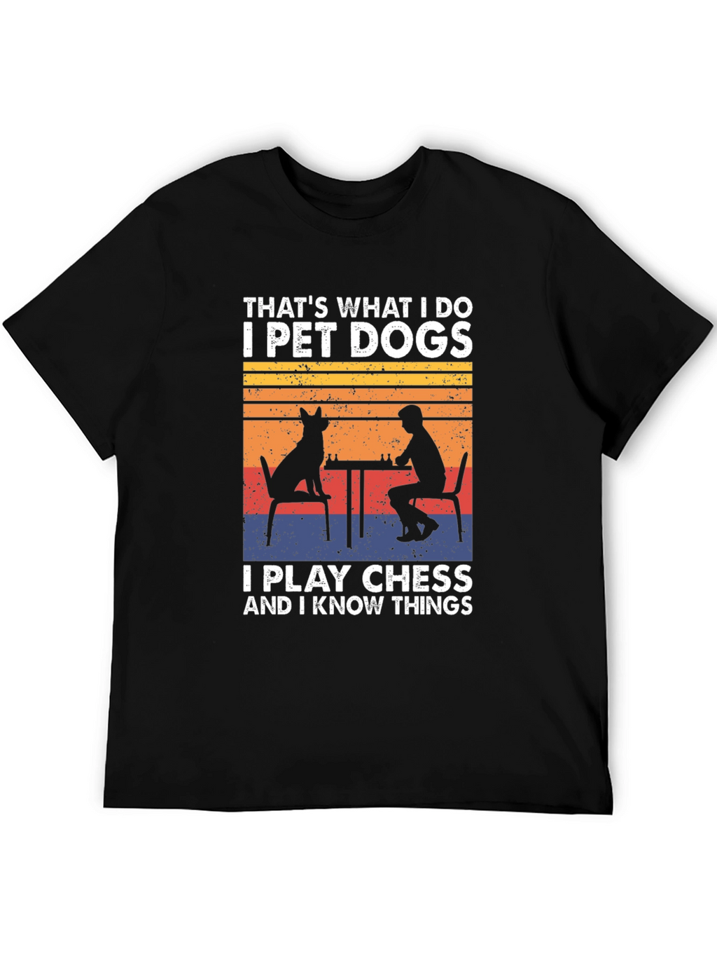 Pet Dogs Play Chess Know Things T-Shirt