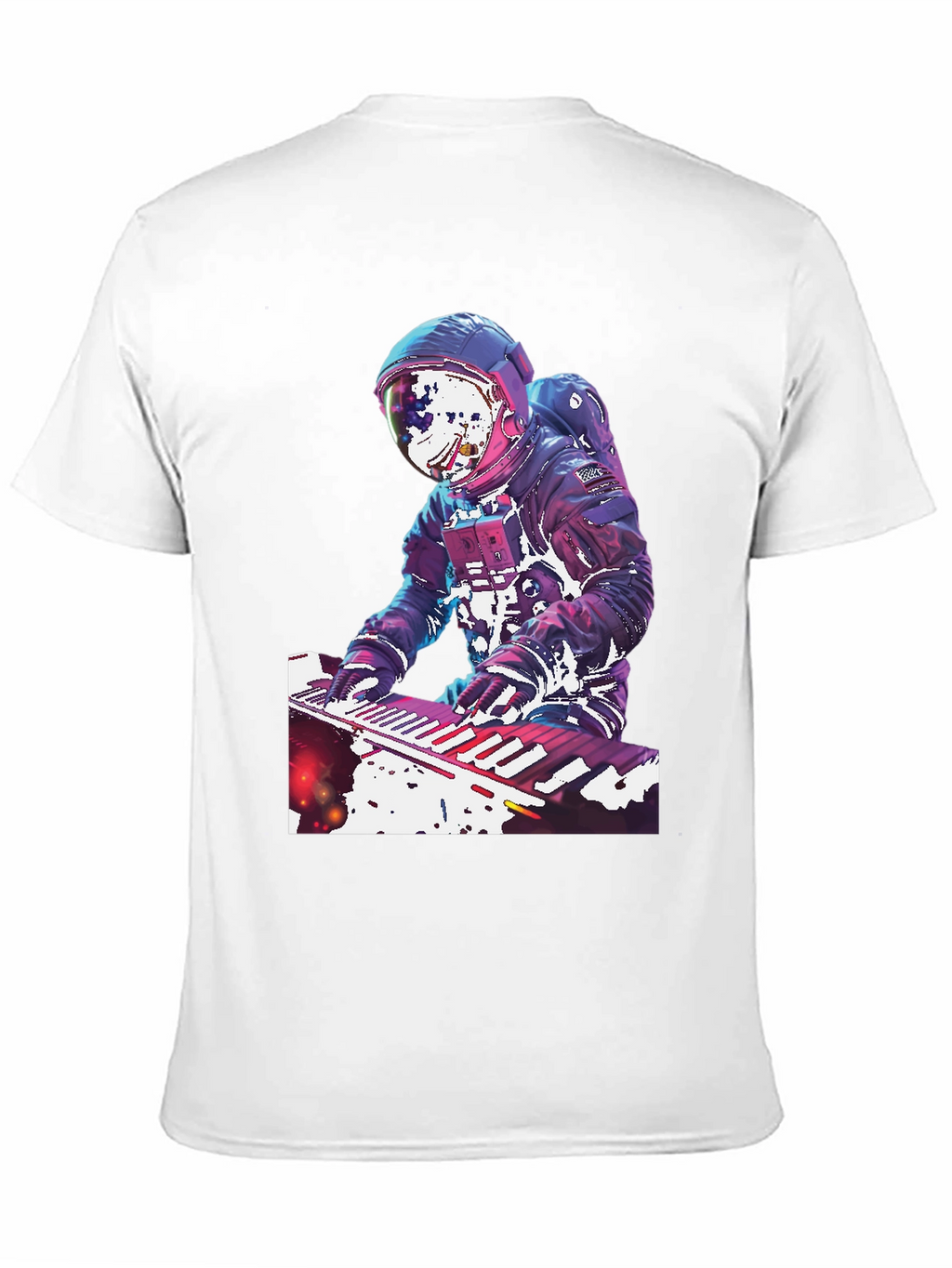 Astronaut Musician Graphic T-Shirt