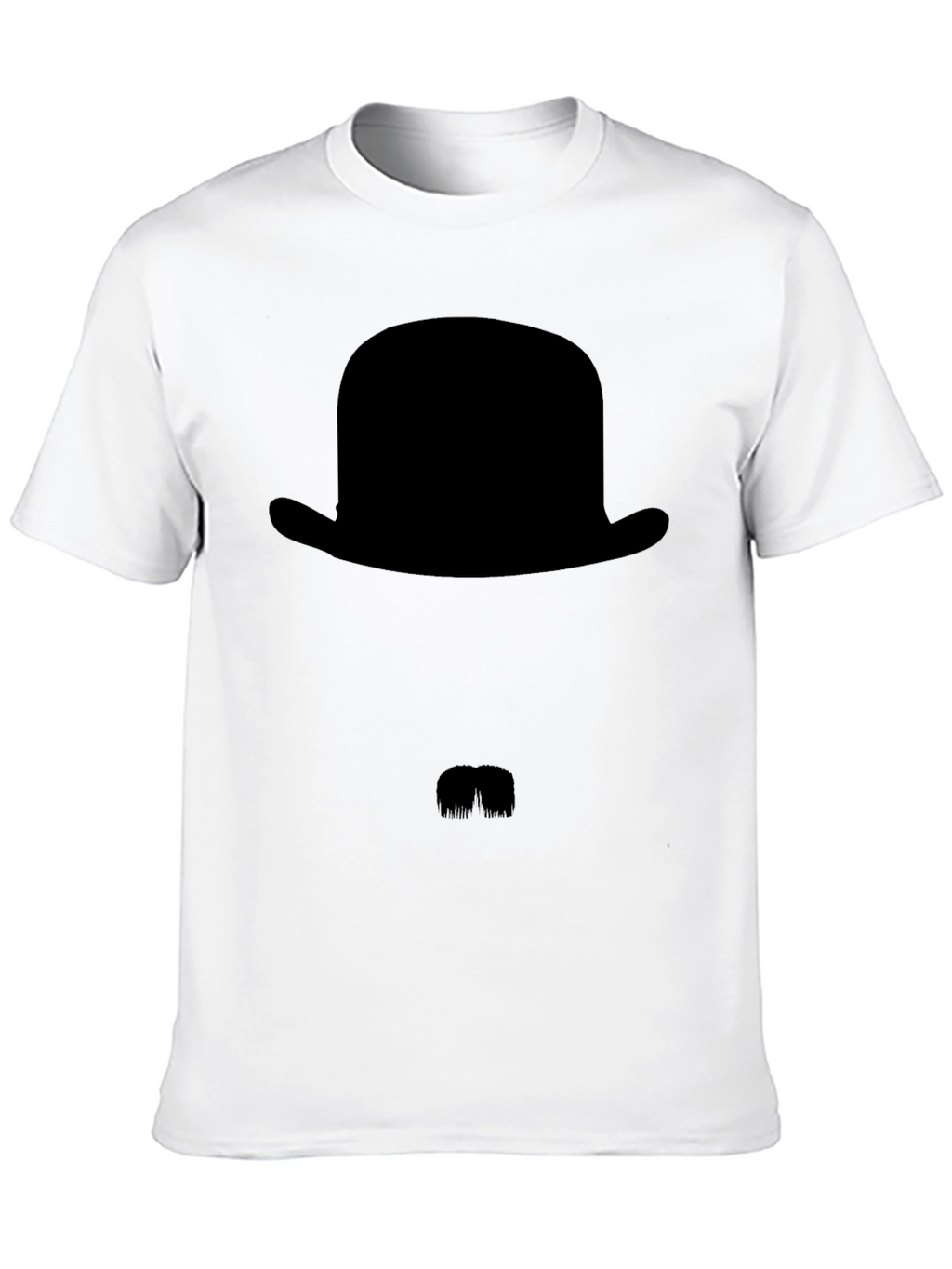 Mens Black Bowler Hat Graphic Tee