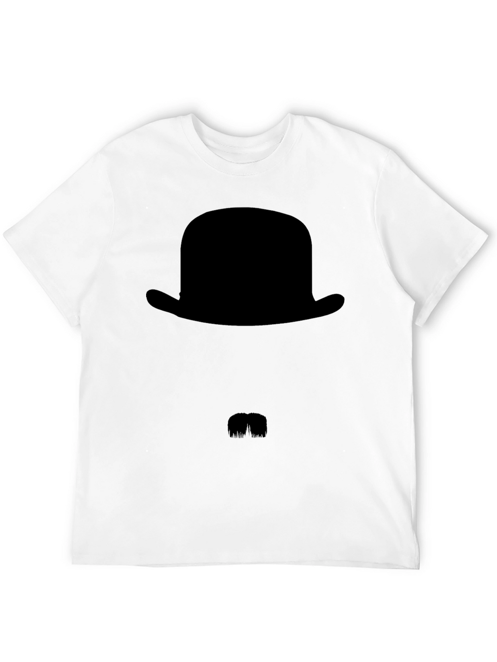Mens Black Bowler Hat Graphic Tee