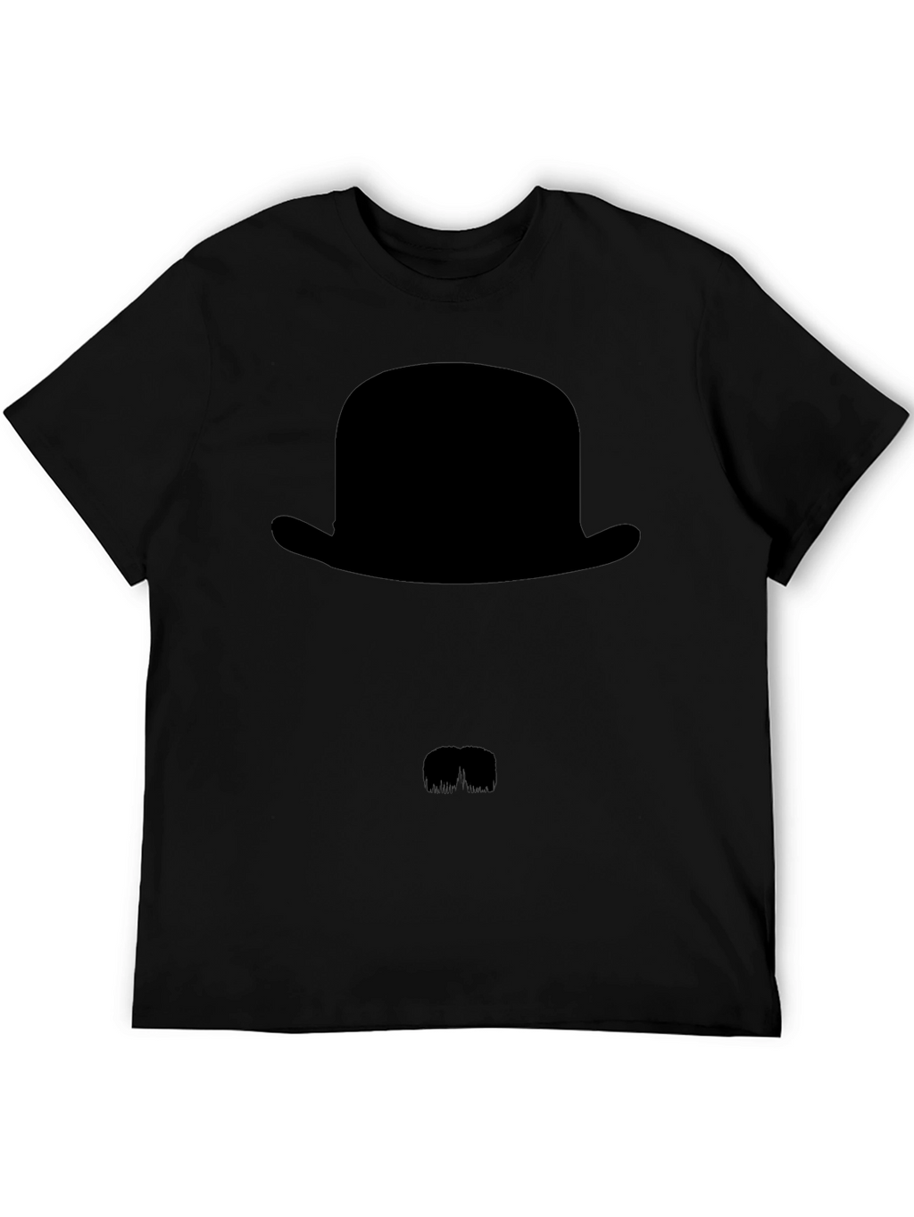 Mens Black Bowler Hat Graphic Tee