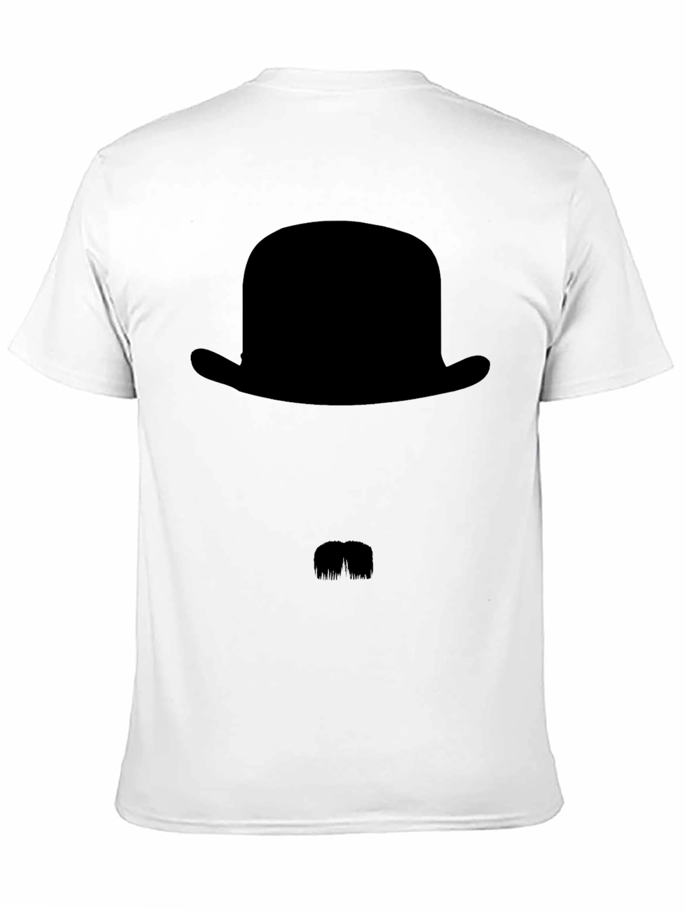 Mens Black Bowler Hat Graphic Tee