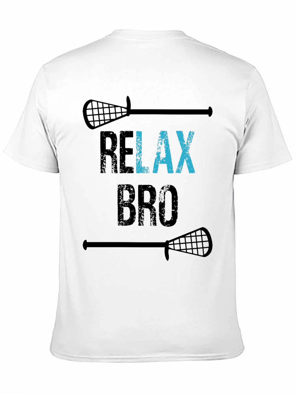 Relax Bro Lacrosse T-Shirt - Funny Graphic Tee