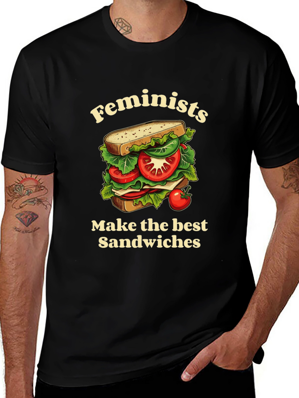 Feminist Sandwich T-Shirt - Funny Slogan Tee