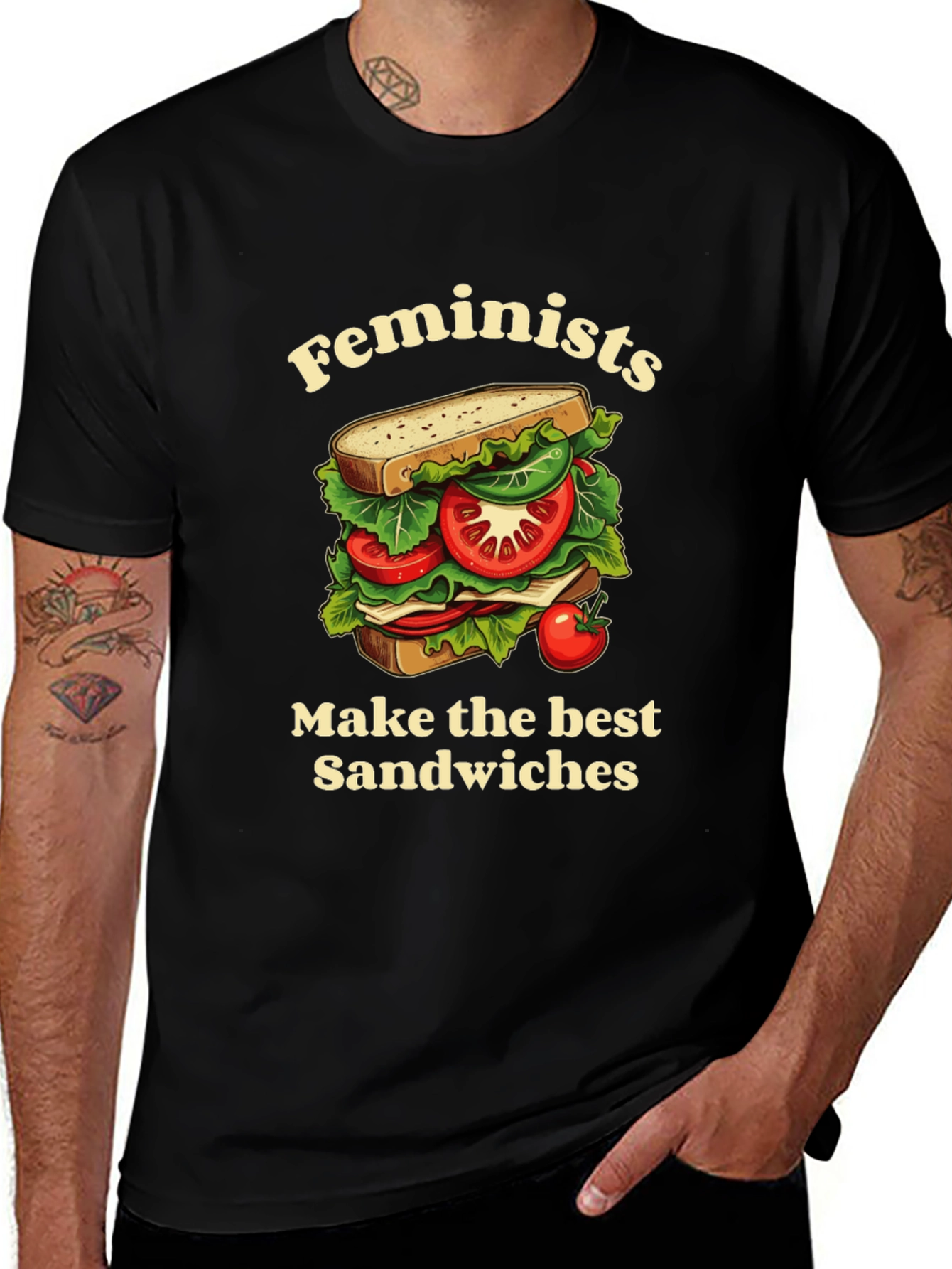 Feminist Sandwich T-Shirt - Funny Slogan Tee