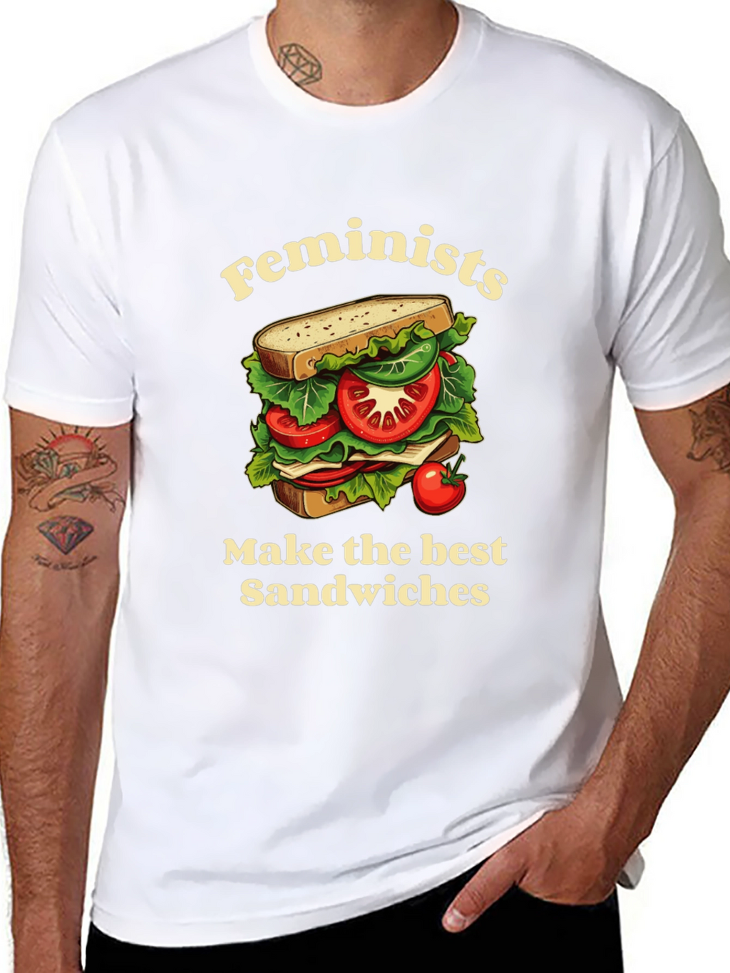 Feminist Sandwich T-Shirt - Funny Slogan Tee