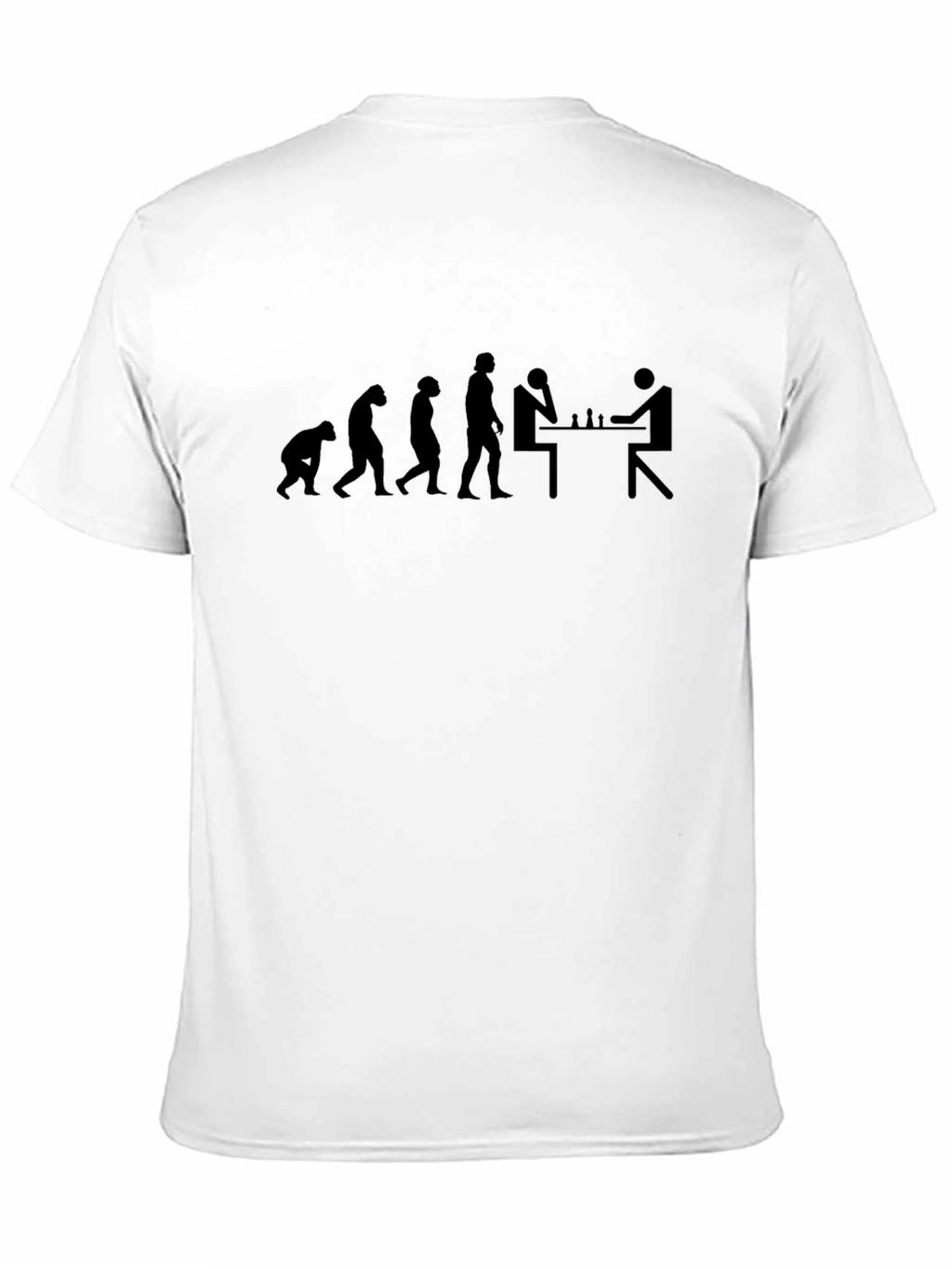 Evolution of Chess Black T-Shirt