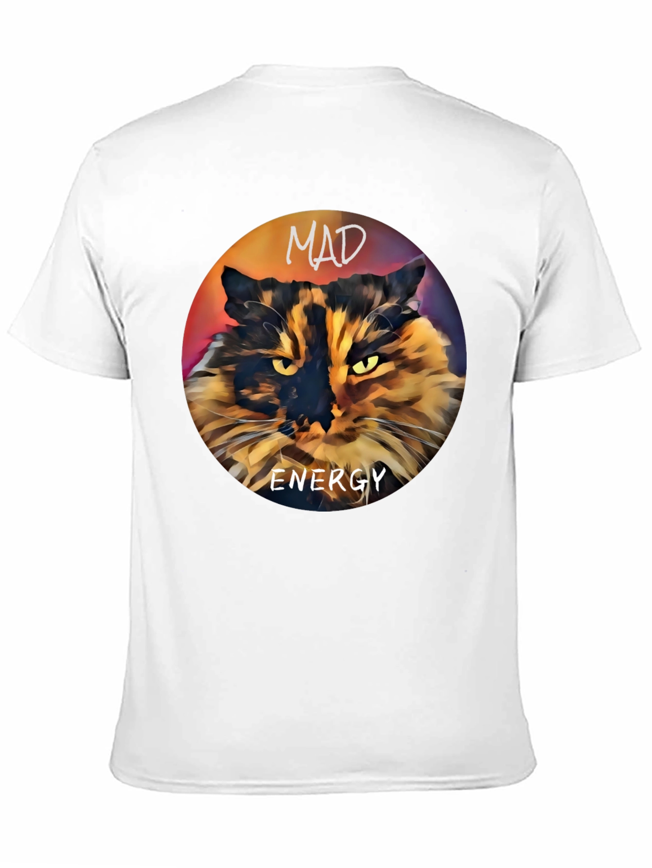 Mad Energy Cat Graphic T-Shirt