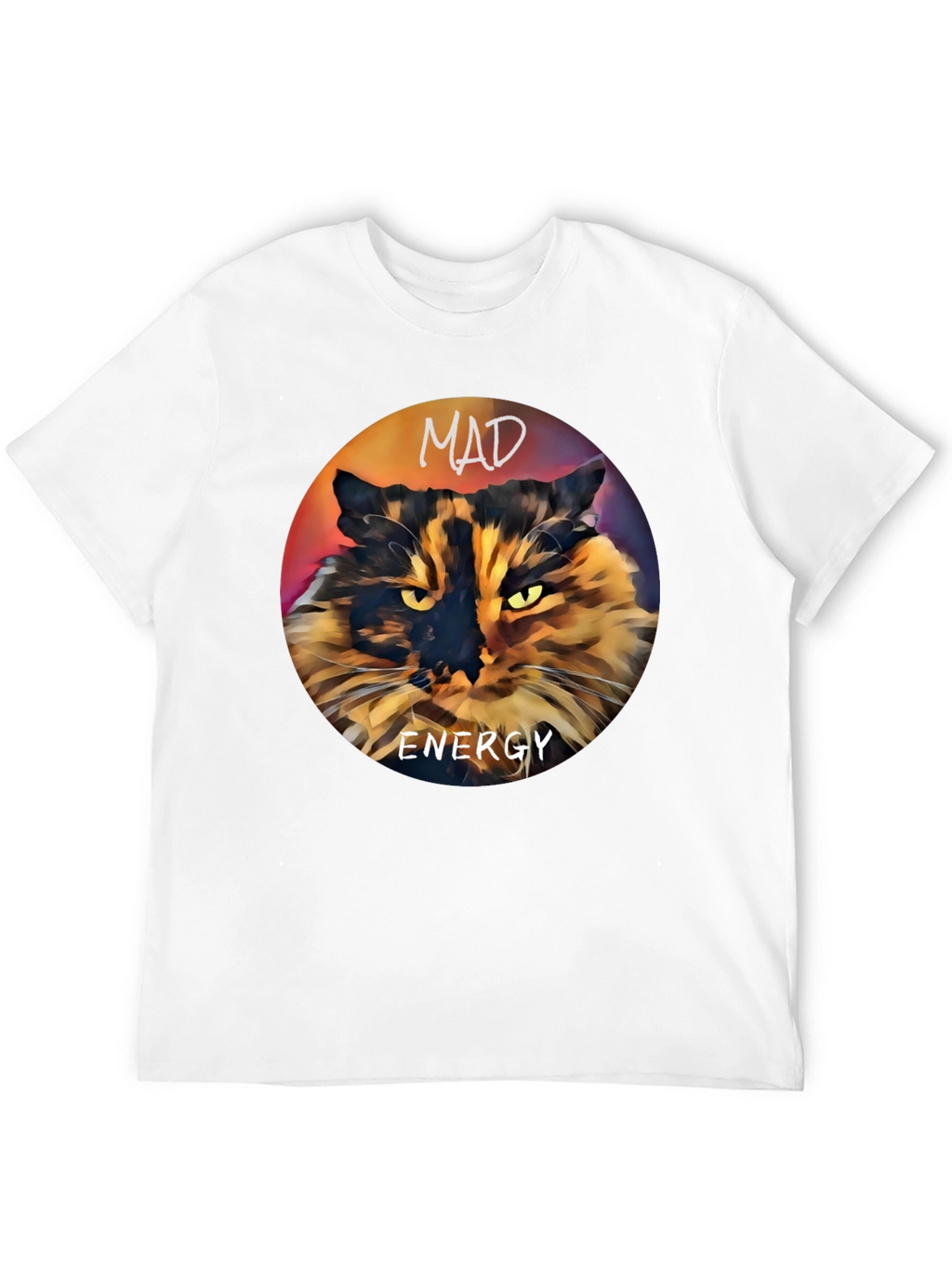 Mad Energy Cat Graphic T-Shirt