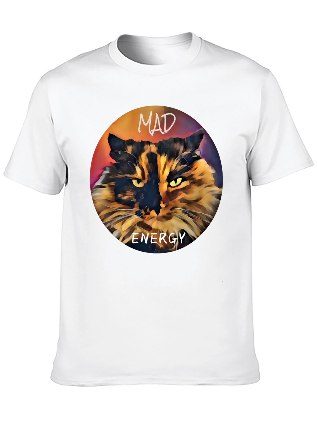 Mad Energy Cat Graphic T-Shirt