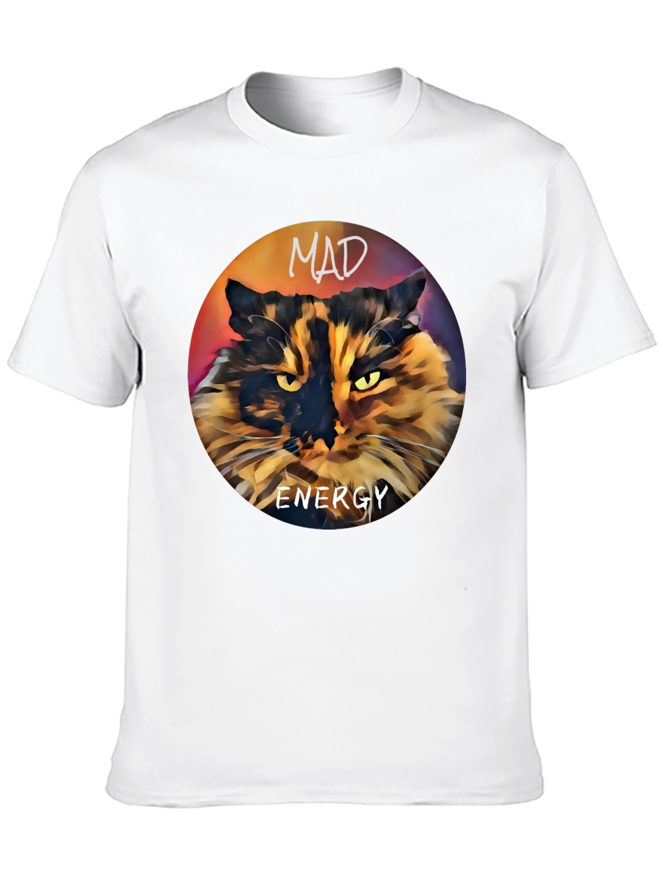 Mad Energy Cat Graphic T-Shirt