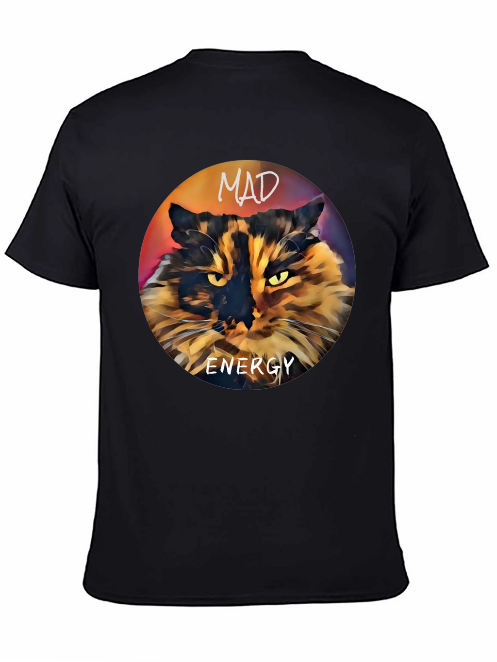 Mad Energy Cat Graphic T-Shirt