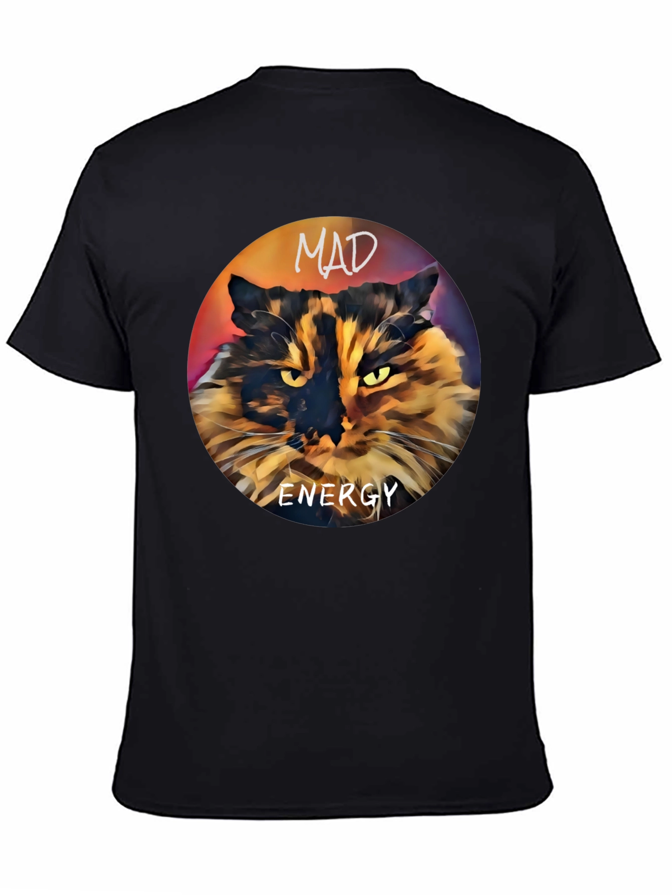 Mad Energy Cat Graphic T-Shirt