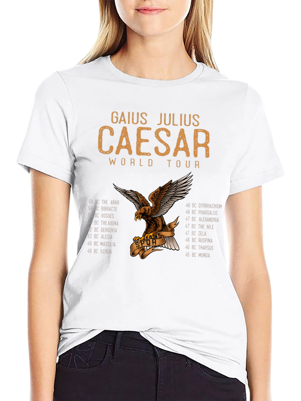 Gaius Julius Caesar World Tour Black T-Shirt