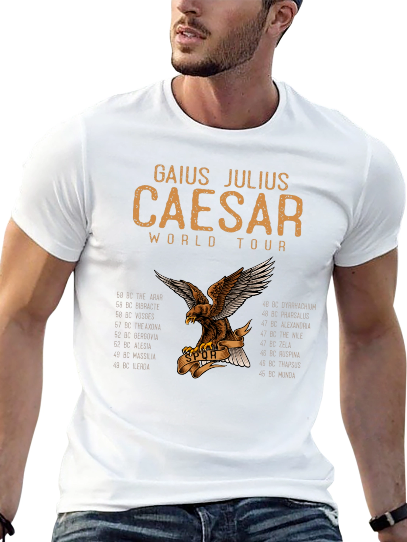 Gaius Julius Caesar World Tour Black T-Shirt