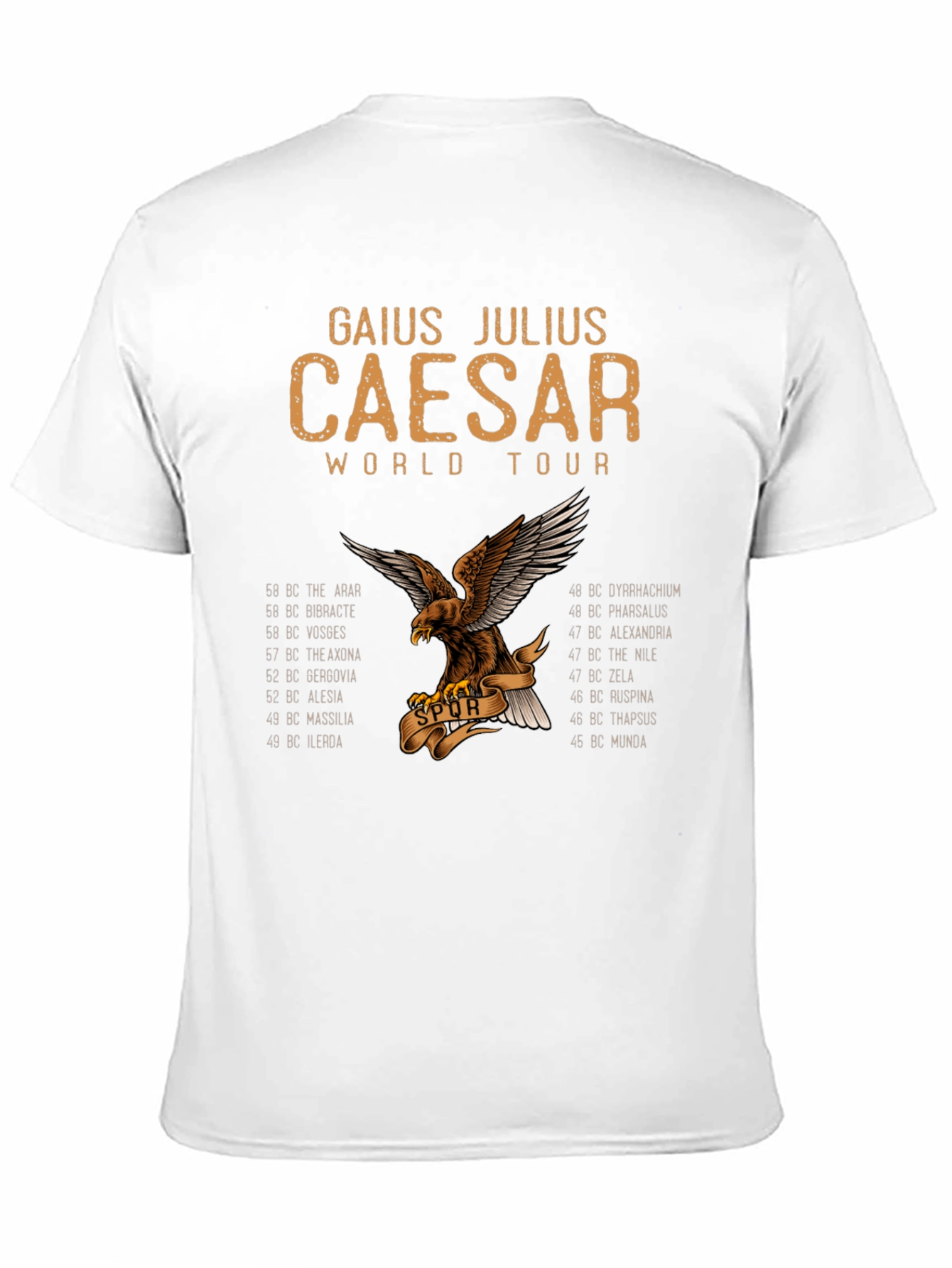 Gaius Julius Caesar World Tour Black T-Shirt