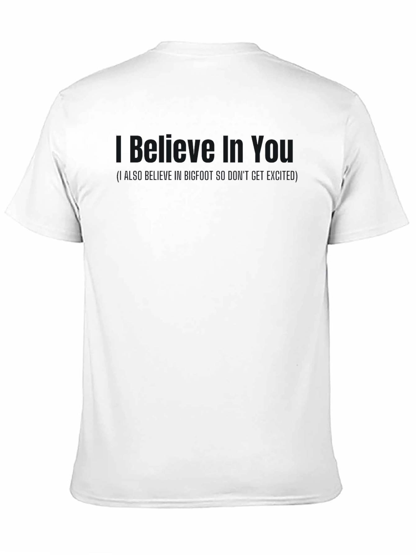 Mens Solid Black Crew Neck T-Shirt