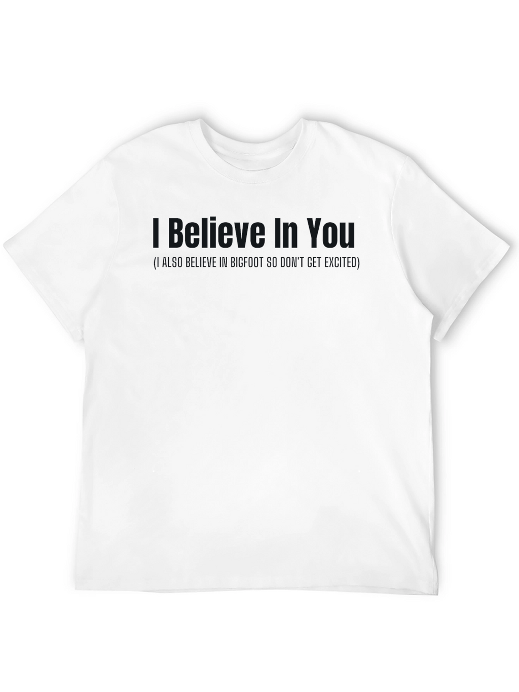 Mens Solid Black Crew Neck T-Shirt