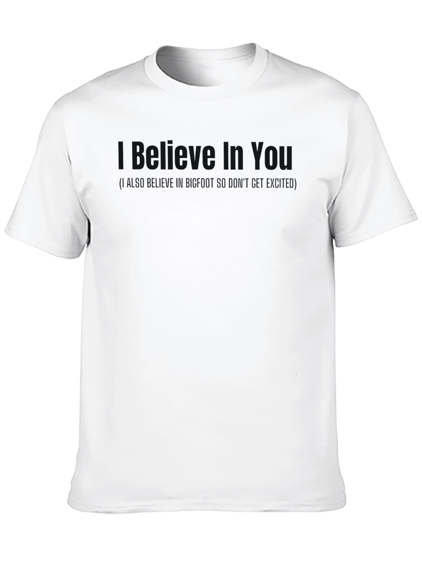 Mens Solid Black Crew Neck T-Shirt