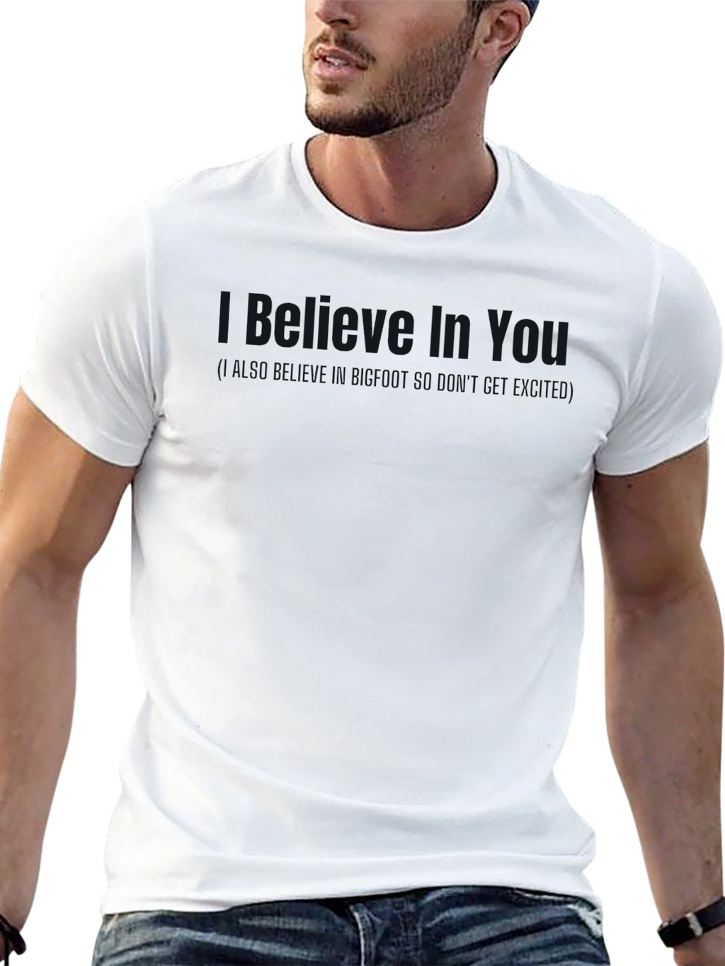 Mens Solid Black Crew Neck T-Shirt