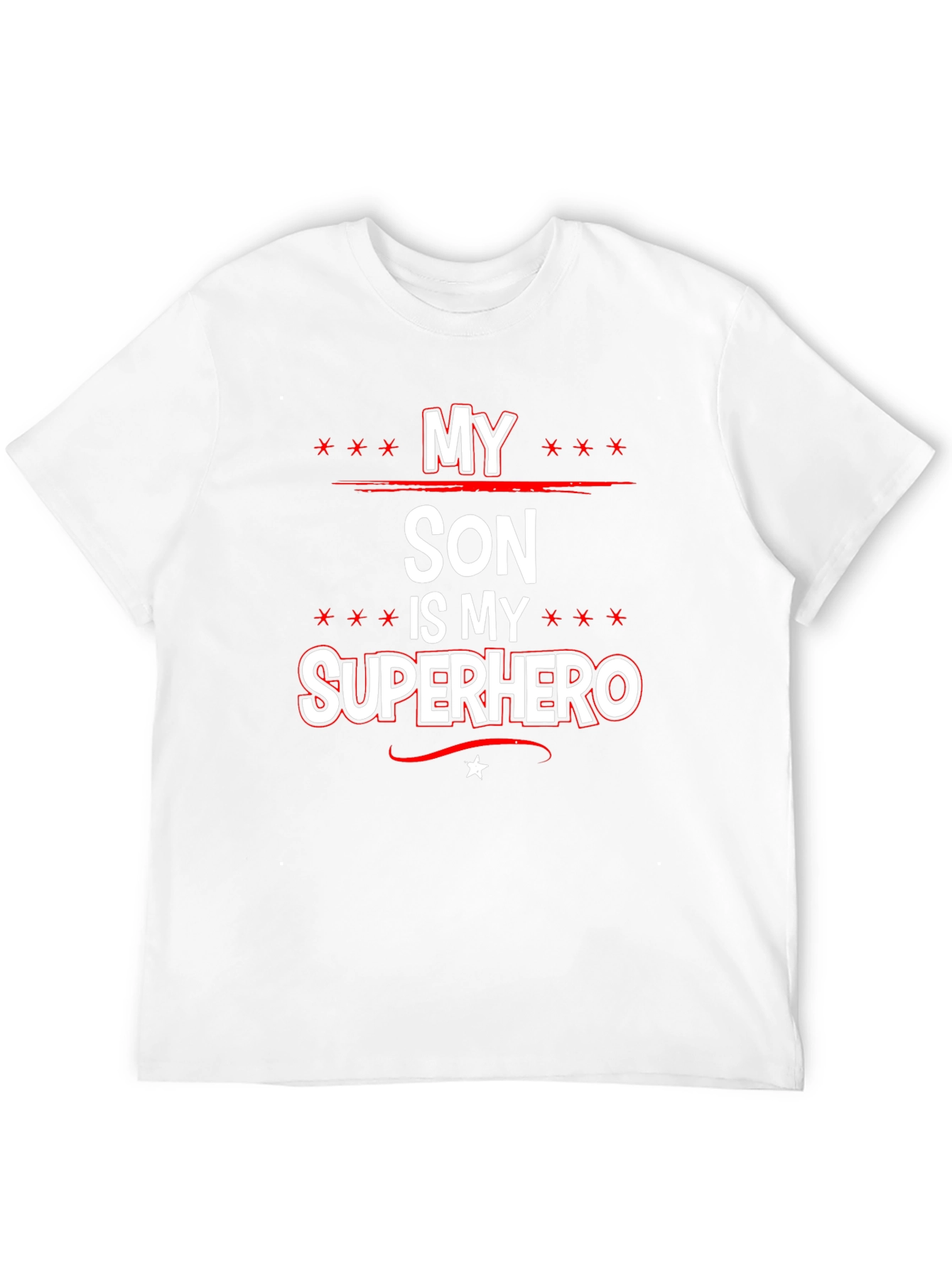 My Son is My Superhero Graphic Tee - Black
