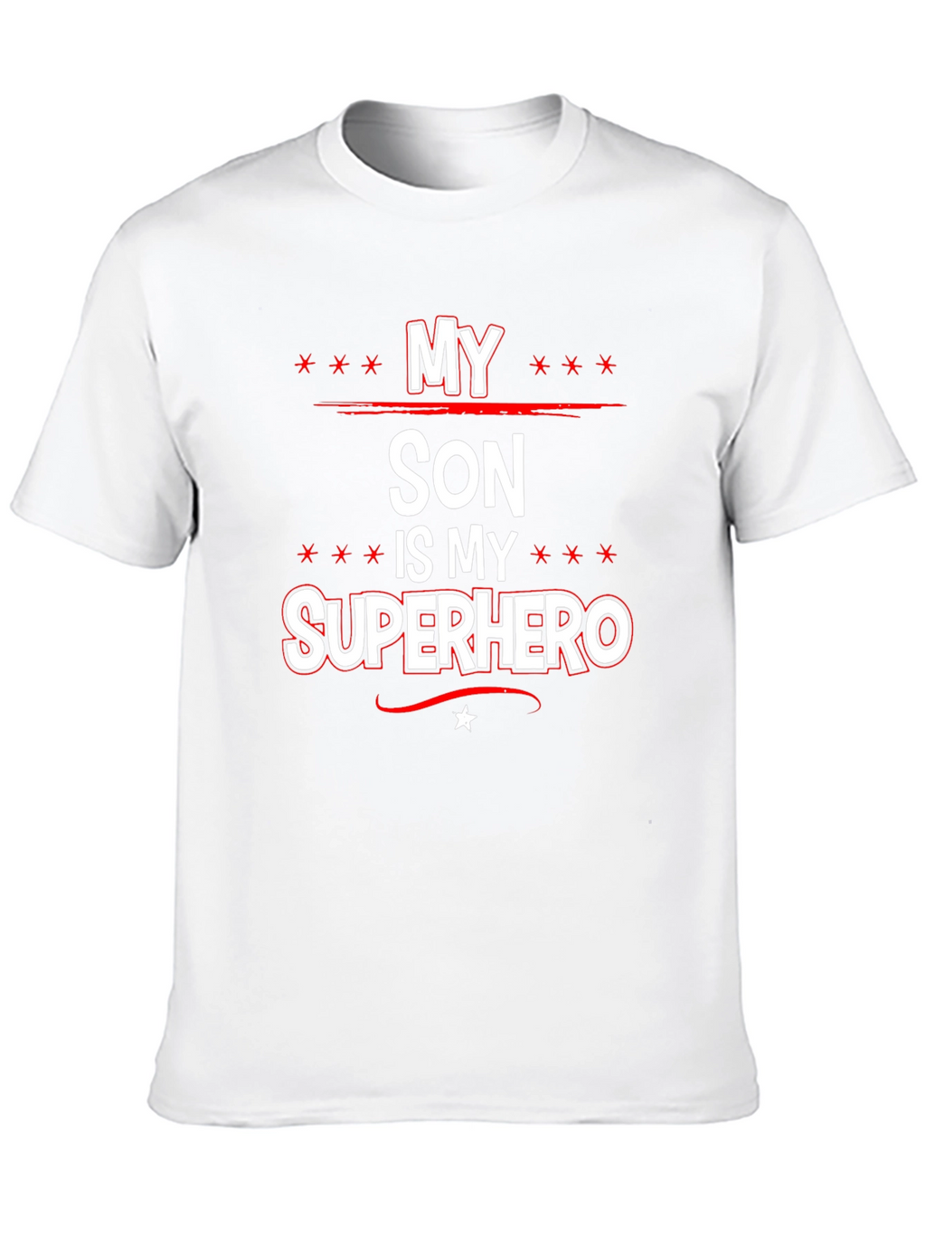 My Son is My Superhero Graphic Tee - Black