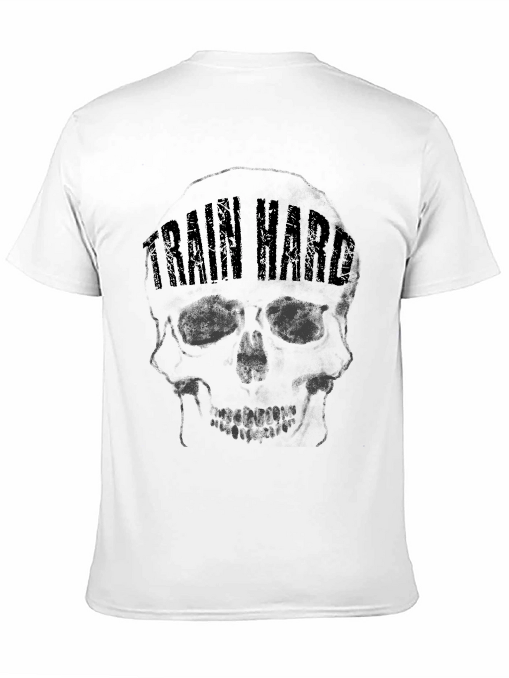Train Hard Skull Graphic T-Shirt