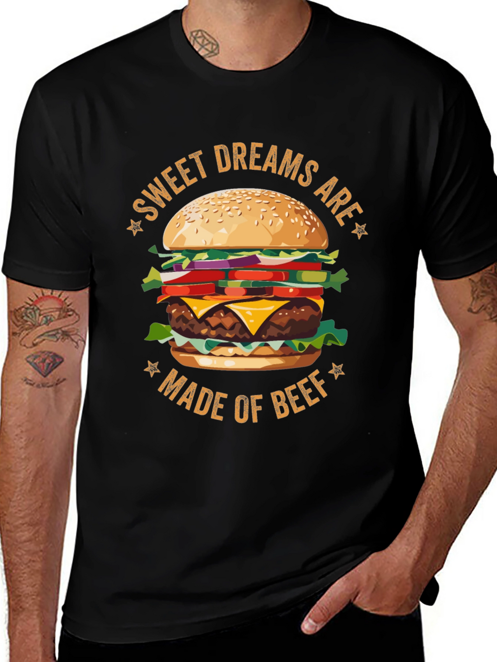 Sweet Dreams Burger Graphic T-Shirt