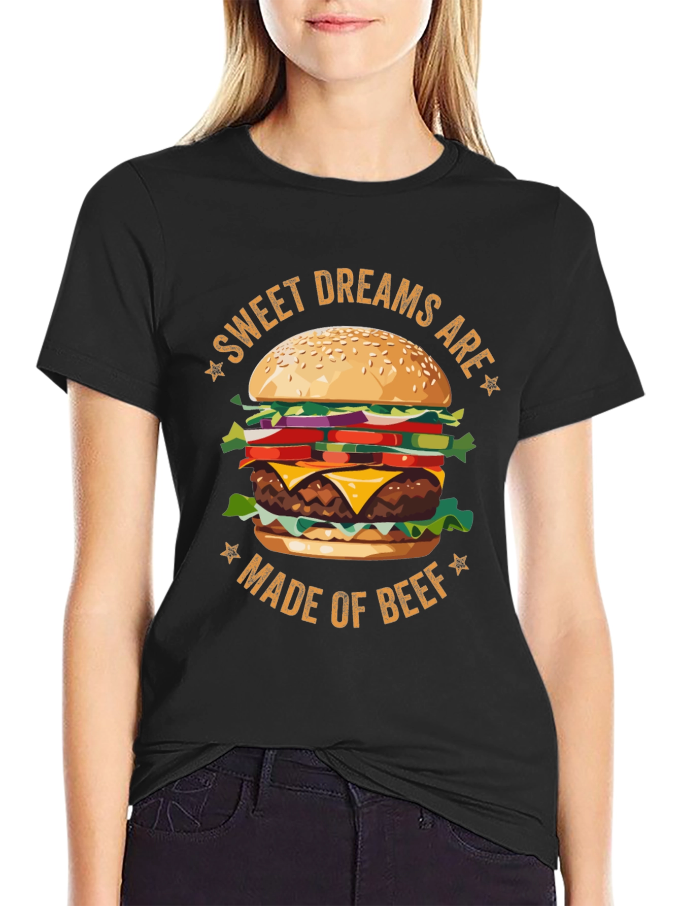 Sweet Dreams Burger Graphic T-Shirt