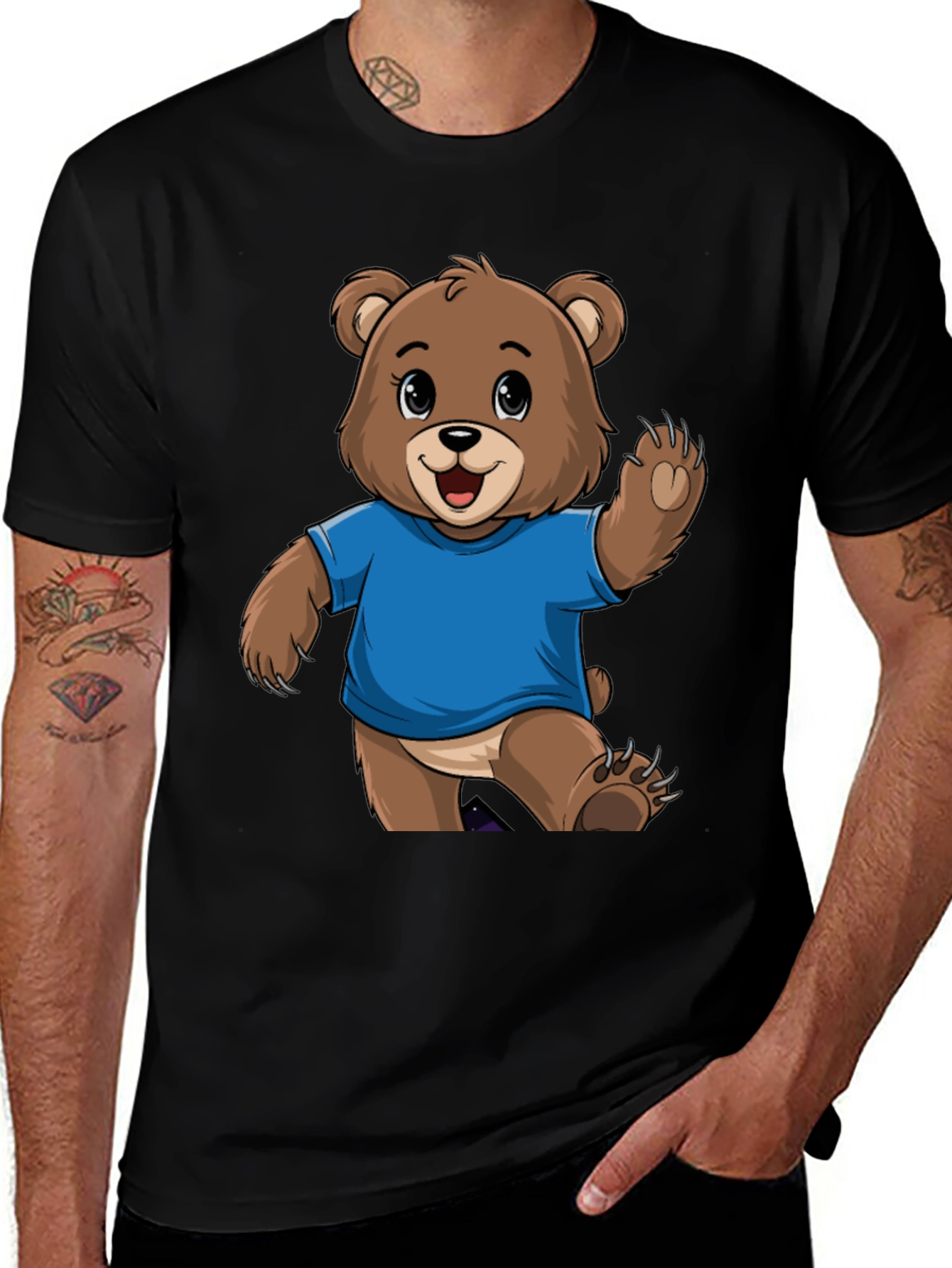 Cute Bear Graphic T-Shirt - Trendy Tee for Bear Lovers