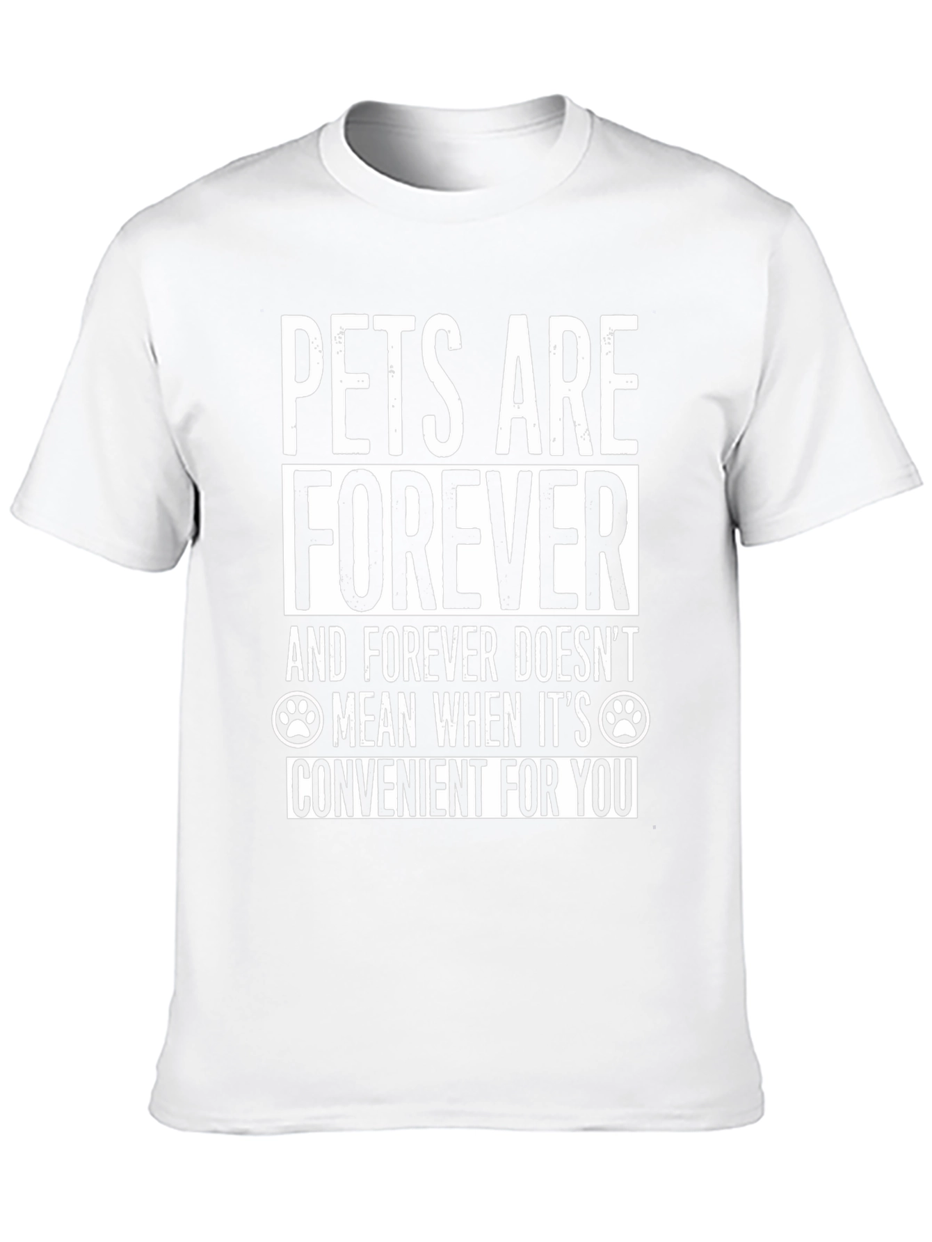 Pets Are Forever T-Shirt - Black Cotton Blend