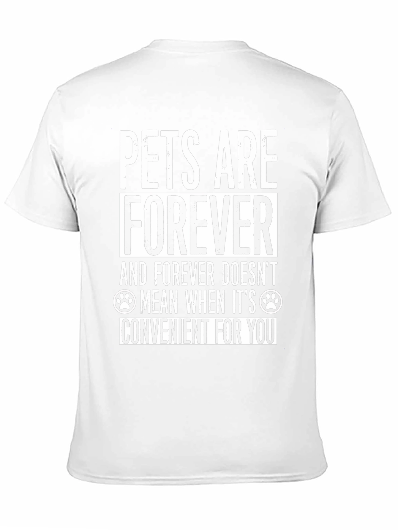 Pets Are Forever T-Shirt - Black Cotton Blend
