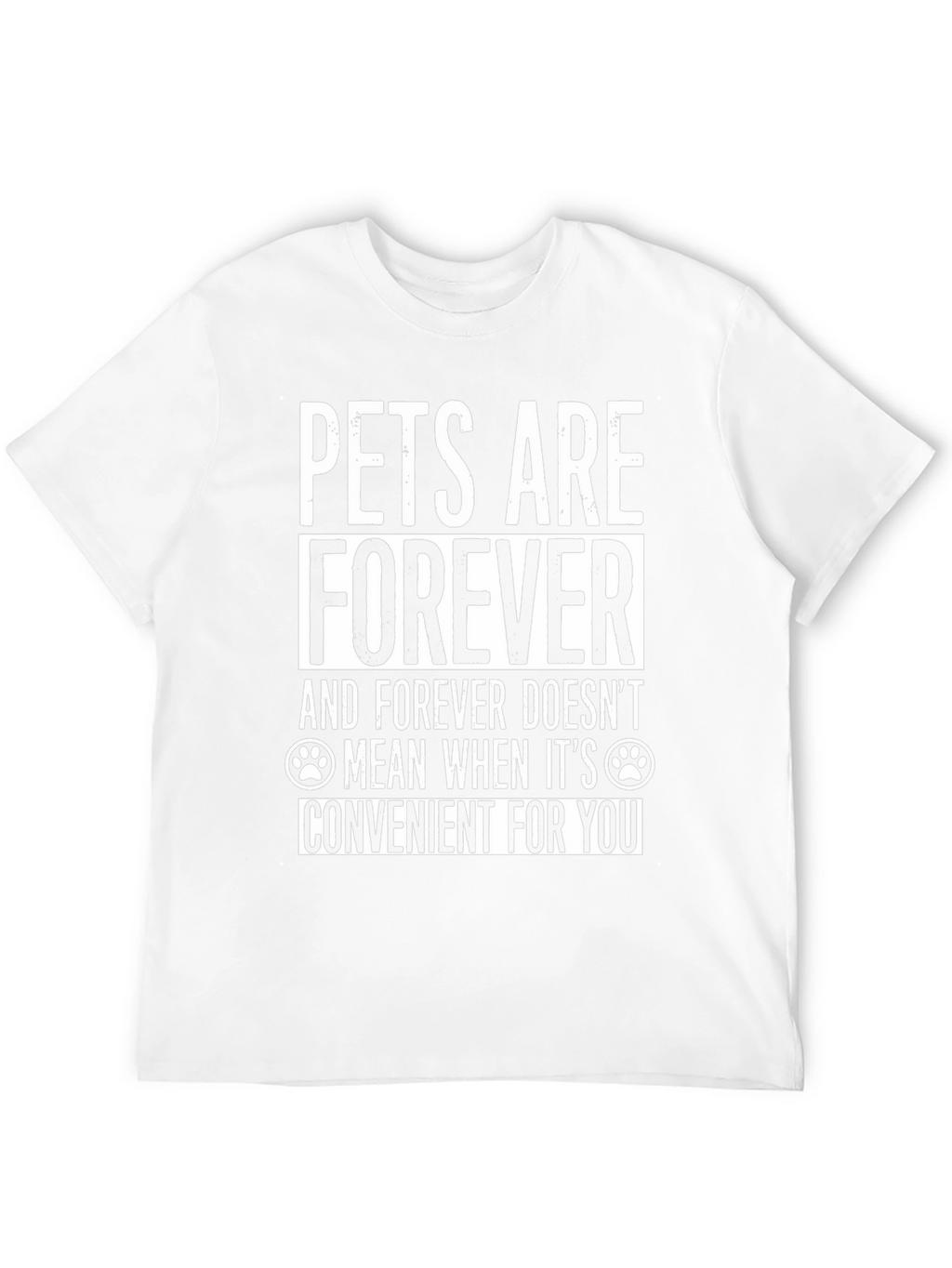 Pets Are Forever T-Shirt - Black Cotton Blend