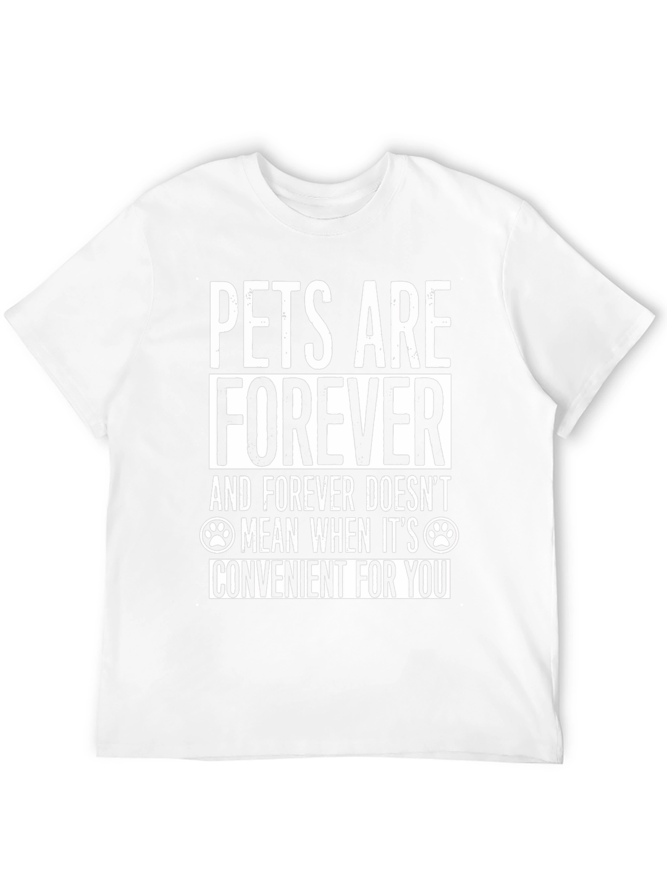 Pets Are Forever T-Shirt - Black Cotton Blend