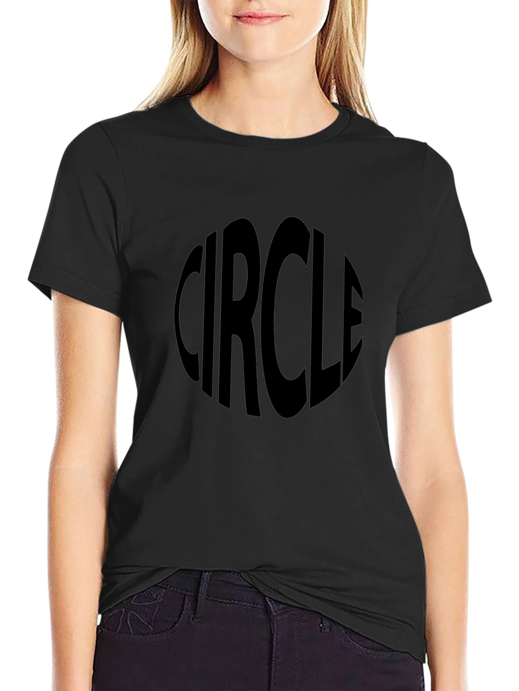 Circle Graphic T-Shirt - Classic Black Tee